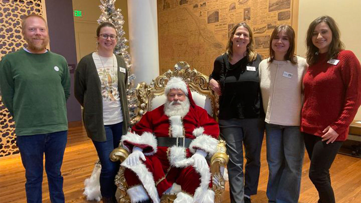 Winona County History Center staff at the Holiday Family Fest