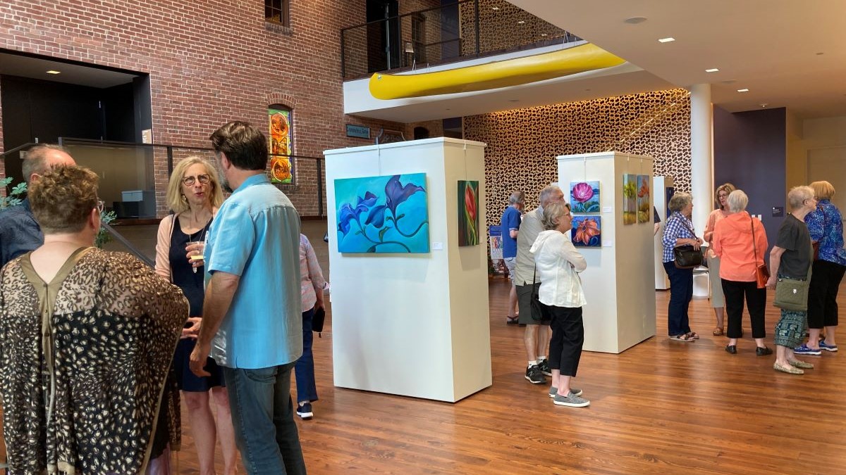 Winona County History Center Slaggie Family Lobby art show opening