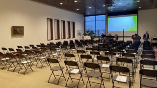 Winona County History Center Wanek Hall theater rental setup