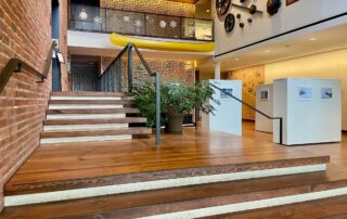 Winona County History Center Lobby stairs view