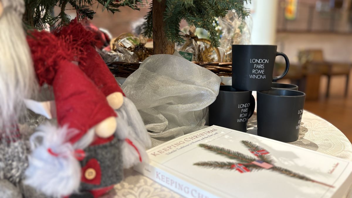 Holiday items at The Museum Shop at Winona County Historical Society