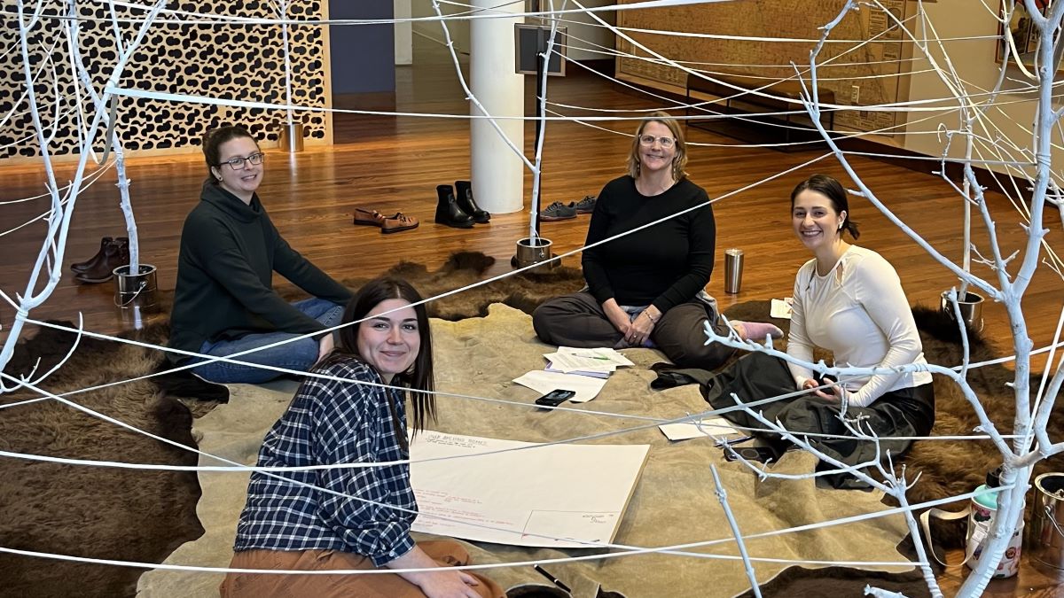 Staff meeting at Winona County Historical Society.