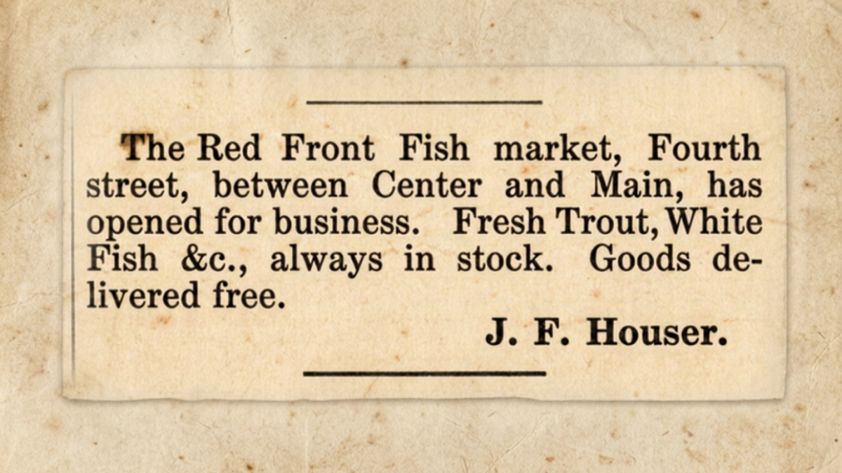 Newspaper clipping featured in Winona County Historical Society River Gallery
